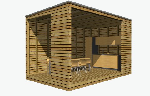 Letná kuchyňa 5x3 m