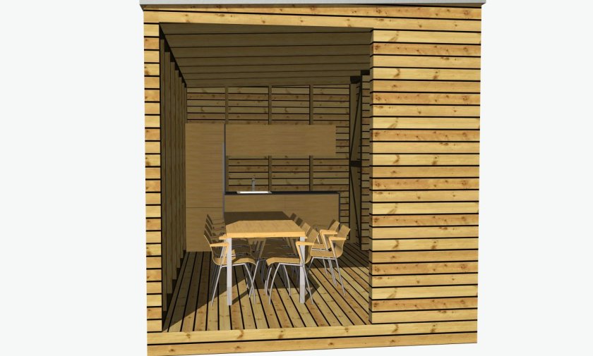 Letná kuchyňa 5x3 m