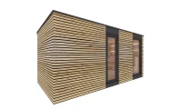 Dřevěná venkovní sauna 5x2,5 m