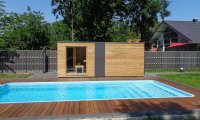 Moderní venkovní sauna NATURHOUSE