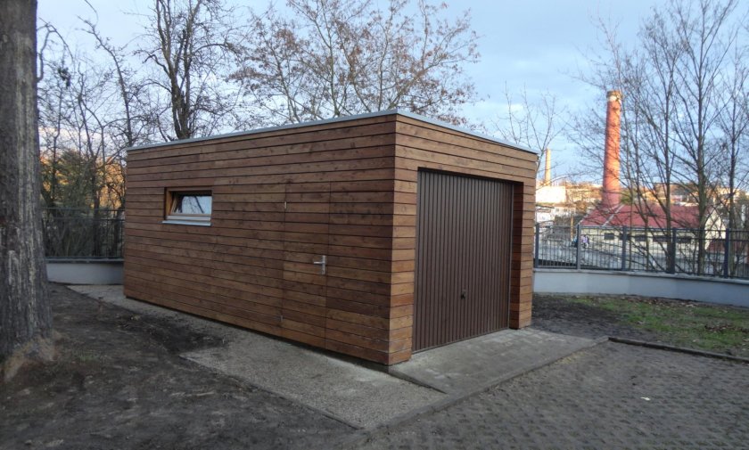 Drevená garáž 6,3x3 m