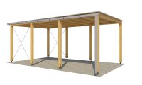 Prístrešok na auto 6x3 m