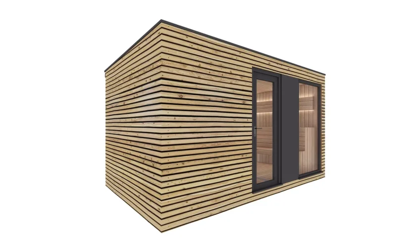 Vonkajšia sauna do záhrady 4x2,5 m