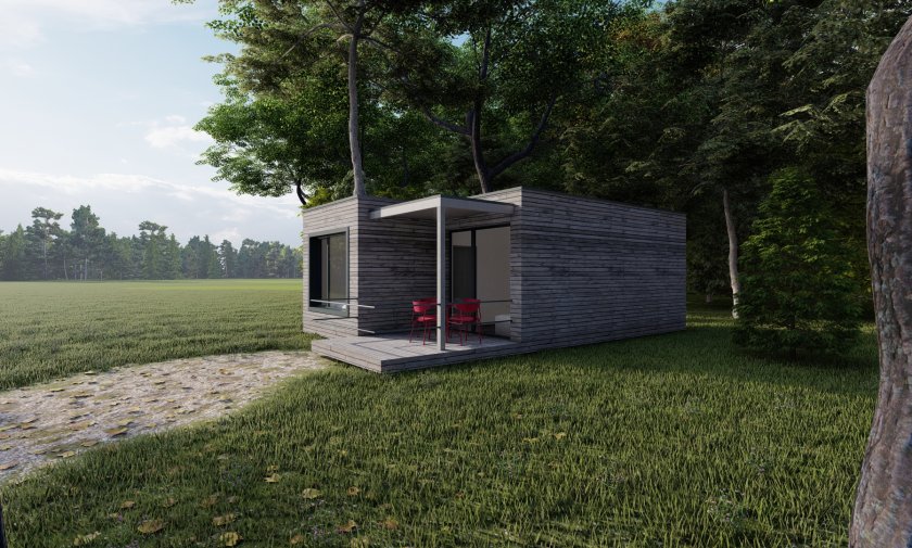 Kempingová a glampingová chata LARGE Z 6x6 m