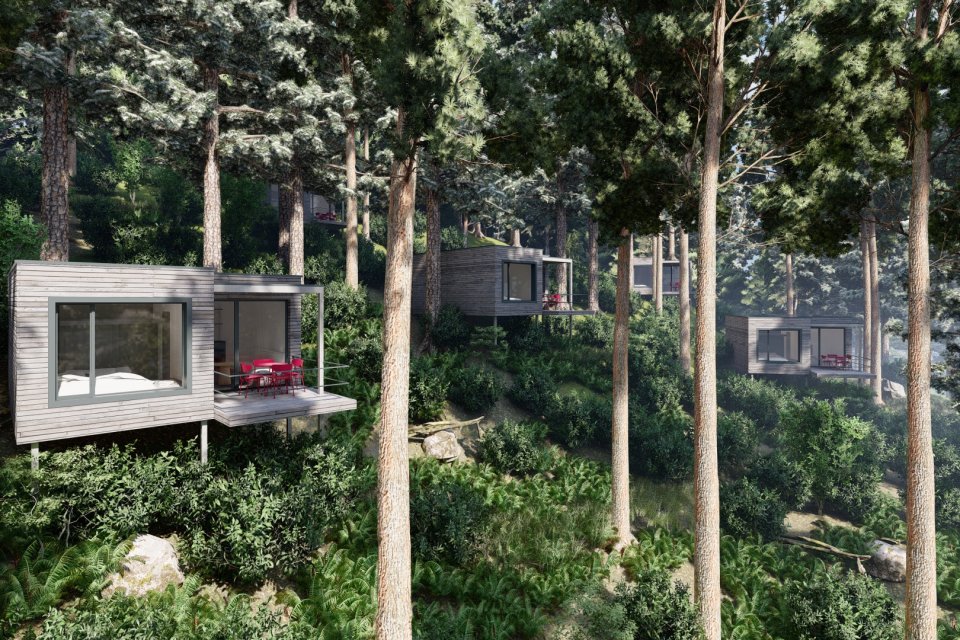 Kempingová a glampingová chata LARGE Z 6x6 m