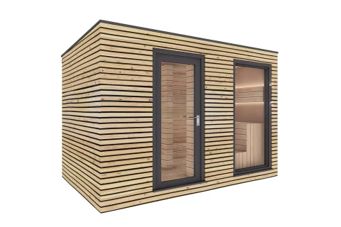 Vonkajšia sauna do záhrady 3,5x2,5 m}