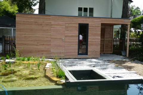 Vonkajšia sauna do záhrady 5x2,5 m