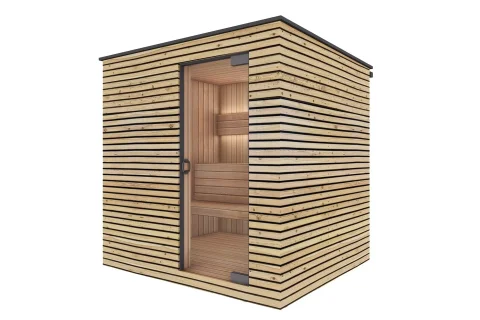 Vonkajšia drevená sauna pre 2 osoby