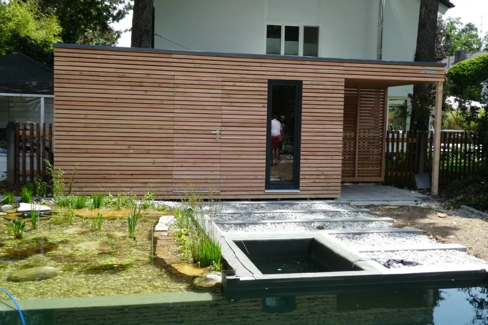 Vonkajšia sauna do záhrady 5x2,5 m