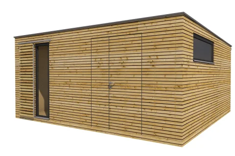 Moderný záhradný domček na náradie 5×5 m}