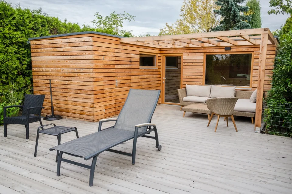 Záhradný domček so saunou