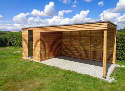 Z&aacute;hradn&yacute; domček S5 s pr&iacute;stre&scaron;kom - Kunice