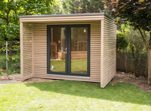 Modern&yacute; z&aacute;hradn&yacute; domček 3x2 m + previs 1m - Husinec