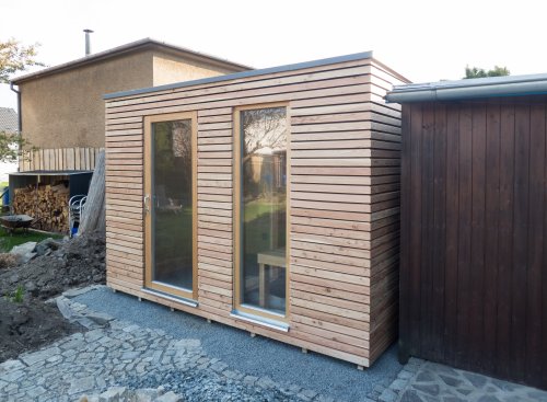 Vonkaj&scaron;ia dreven&aacute; sauna - Opava