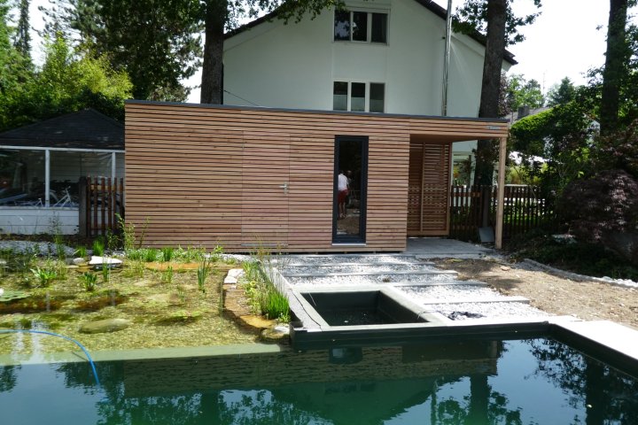 Sauna so z&aacute;hradn&yacute;m domčekom 2,5x2,5 m - Mn&iacute;chov