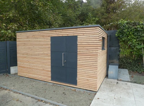 Z&aacute;hradn&yacute; domček so smrekovcov&yacute;m obkladom Brno